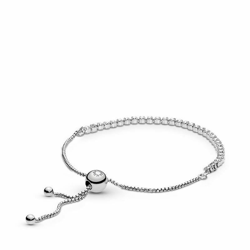 Pandora Sparkling Slider Tennis Bracelet Sale NZ, Sterling Silver (726895-CDS)